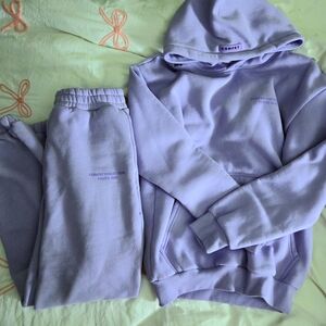 Women's Size S Lavender Comfrt Pastel Edit Sweatsuit Set